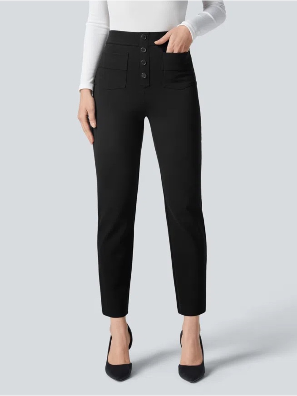 Halara Flex™ High Waisted Pockets Ankle Length Work#733